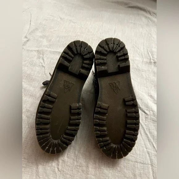 YRU SLAYR GLITTER BLACK PLATFORM BOOTS NWOB rave festival edc - Picture 7 of 9